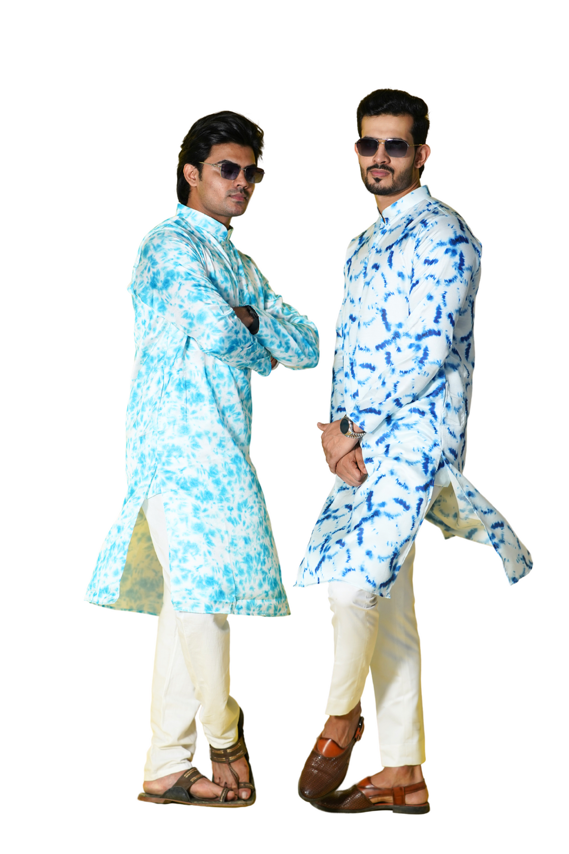 Satin Tie & dye Kurta