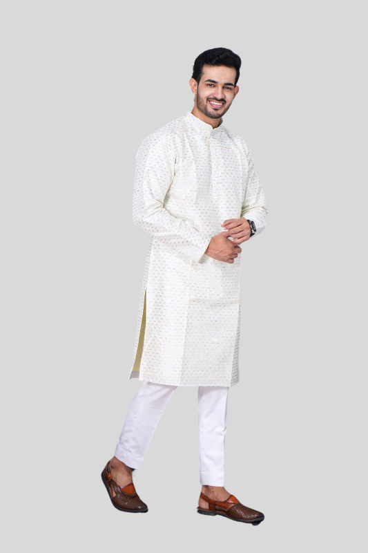 Straight Sequence Malai Kurta- Mint Essence