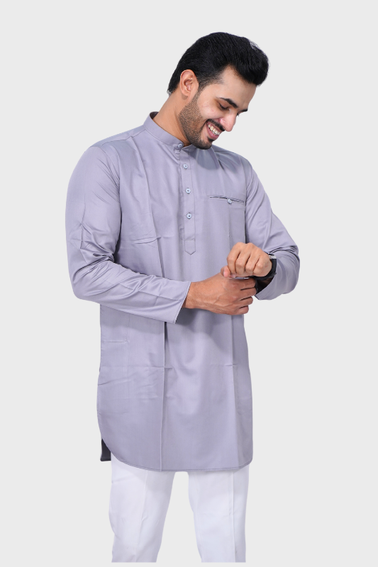 Cotton Giza Short Kurta – Pleeted