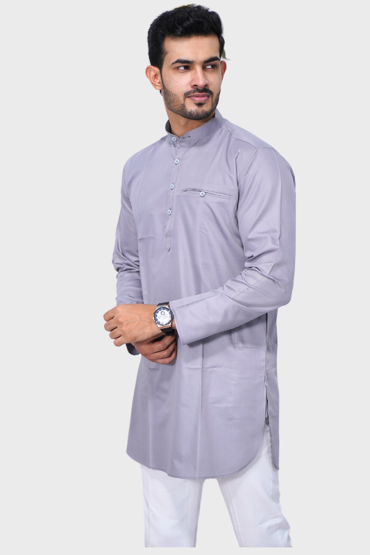 Cotton Giza Short Kurta – Pleeted