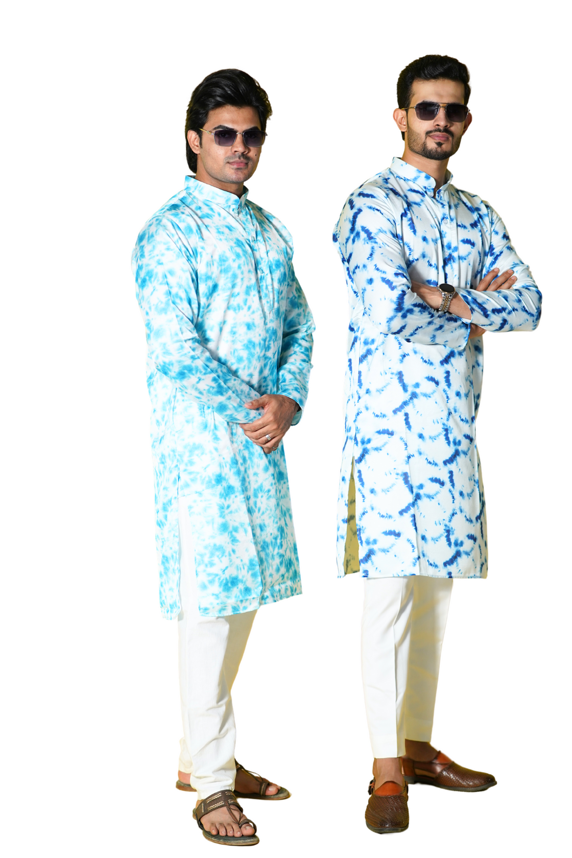 Satin Tie & dye Kurta