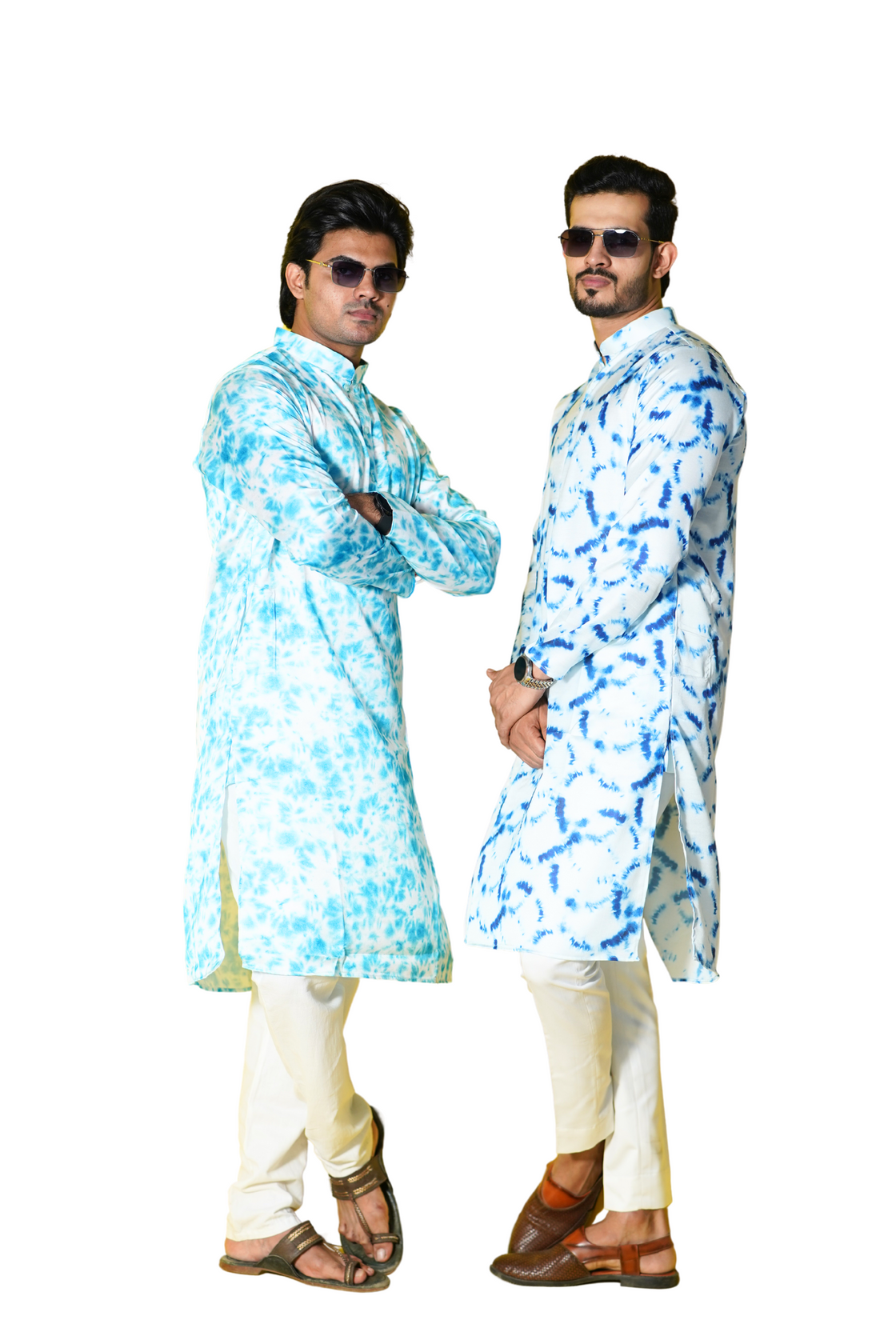 Satin Tie & dye Kurta