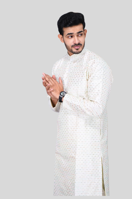Straight Sequence Malai Kurta- Mint Essence