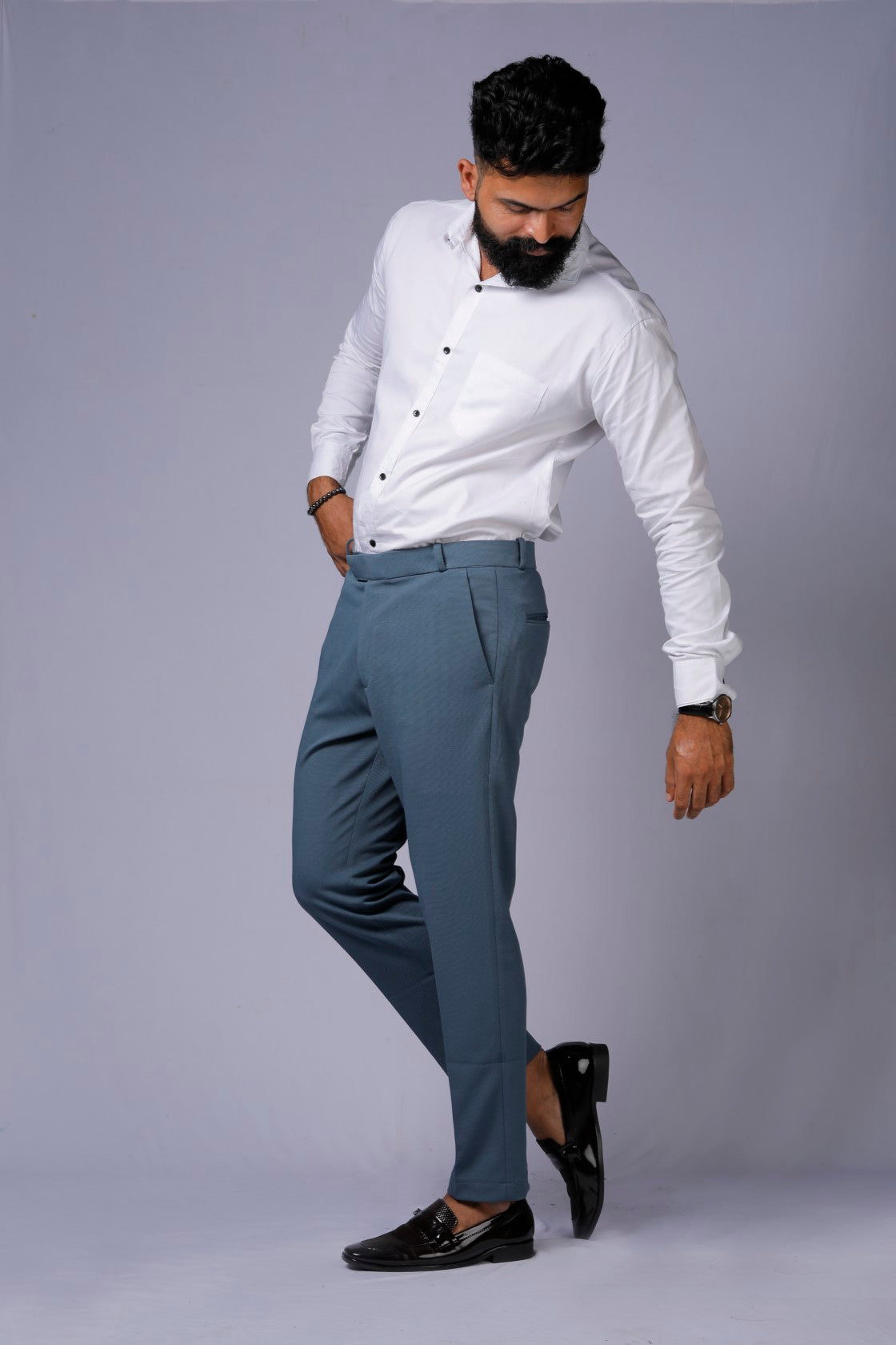 Formal/Casual Wear, Pnet Smart Fit Pant Deep Sky Blue