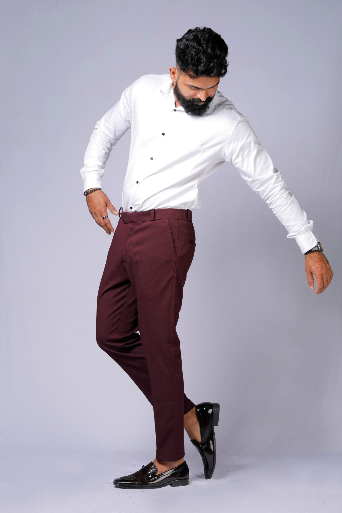Formal/Casual Wear, Pnet Smart Fit Pant Maroon