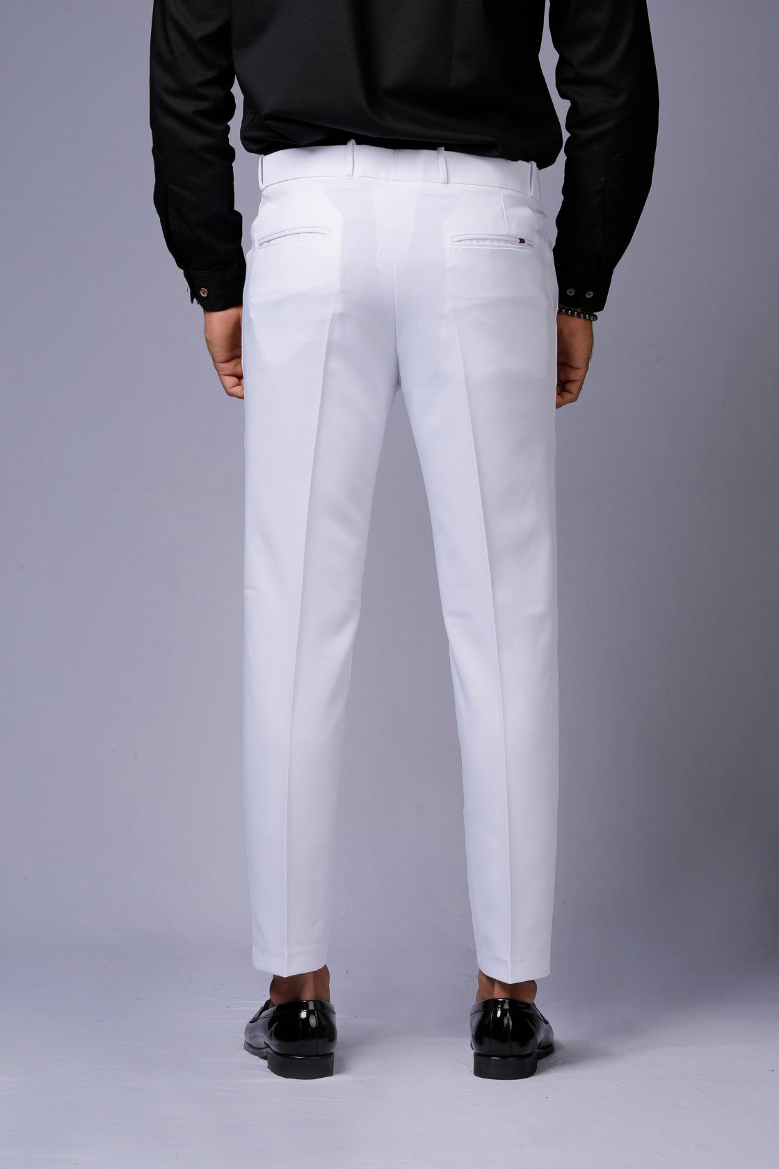 Formal/Casual Wear - Plain Smart Fit Pant White