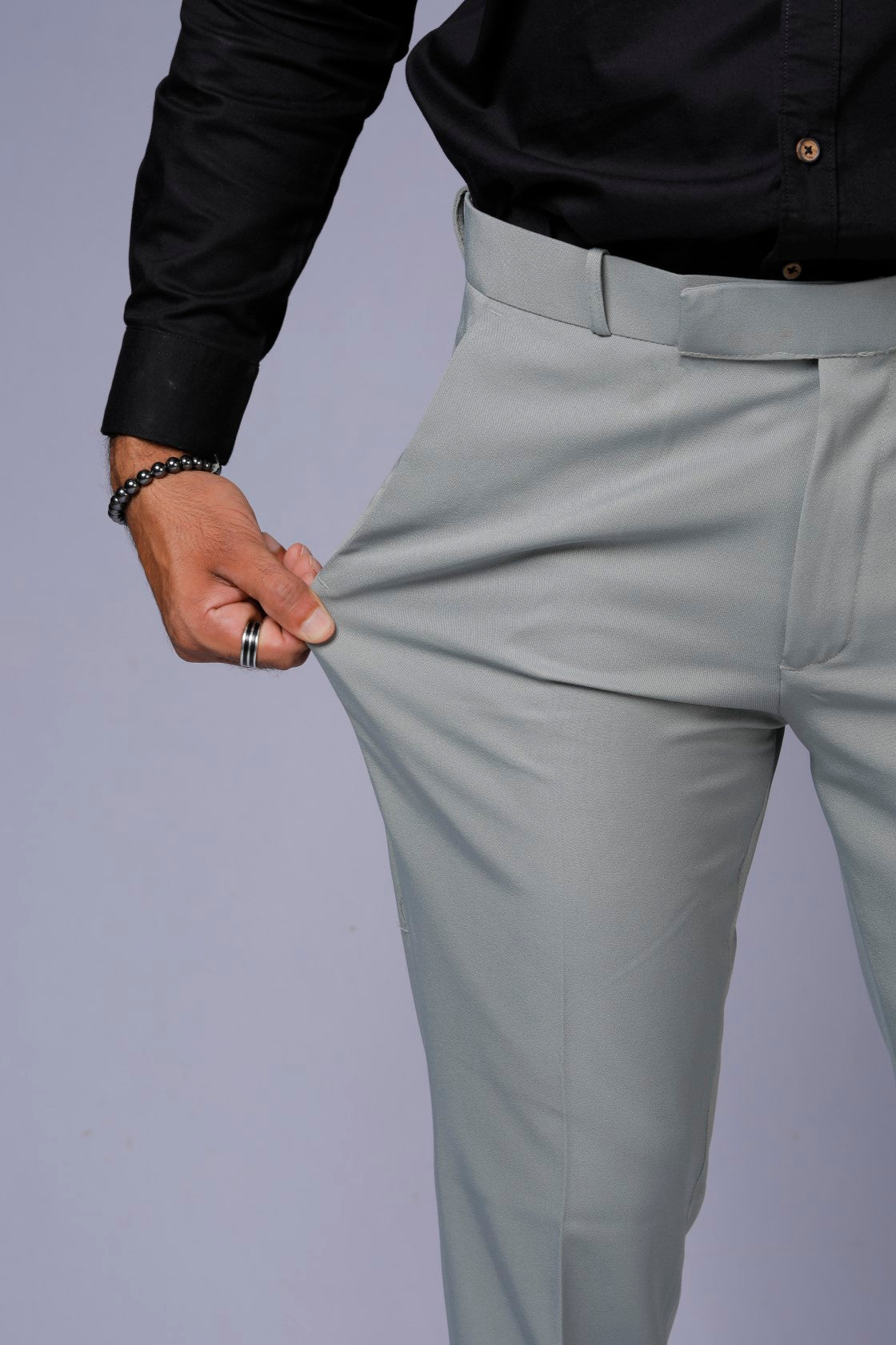 Formal/Casual Wear - Plain Smart Fit Pant Pista Green