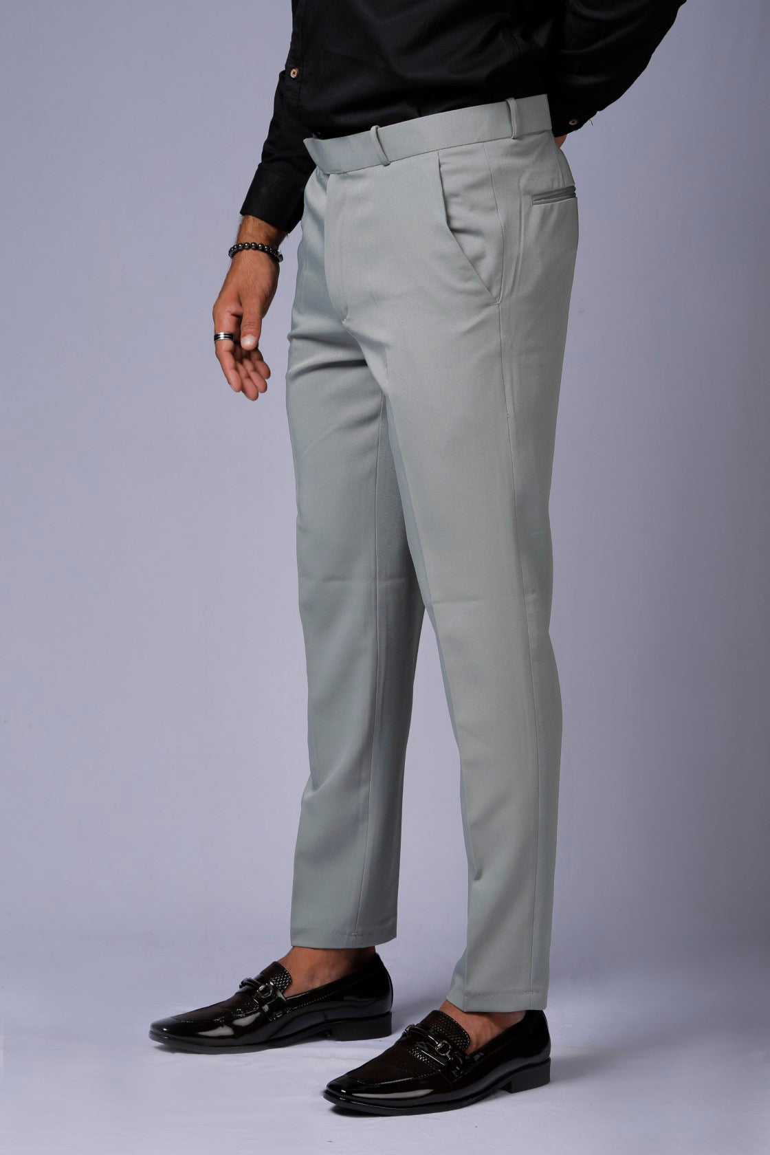 Formal/Casual Wear - Plain Smart Fit Pant Pista Green