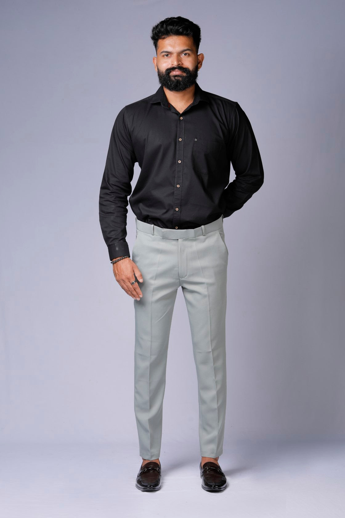 Formal/Casual Wear - Plain Smart Fit Pant Pista Green
