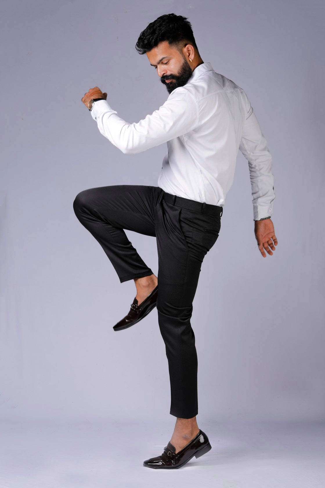 Formal/Casual Wear - Plain Smart Fit Pant Black