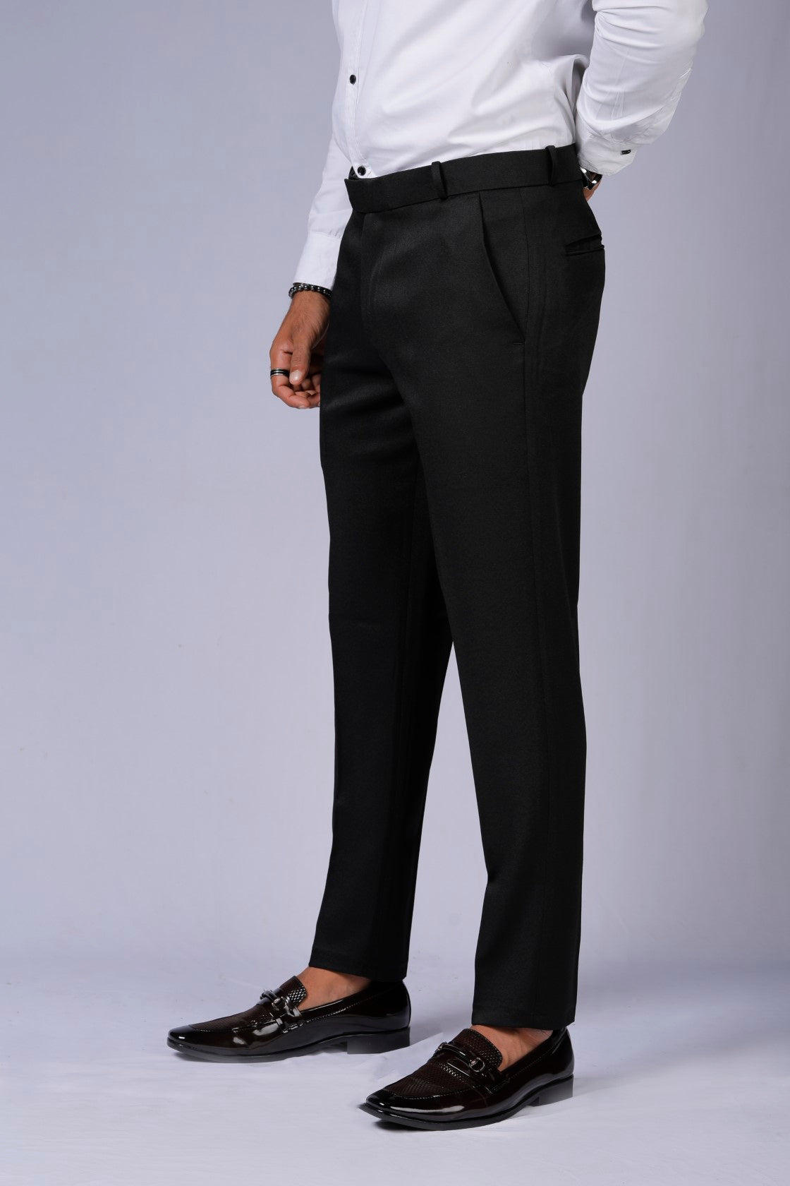 Formal/Casual Wear - Plain Smart Fit Pant Black