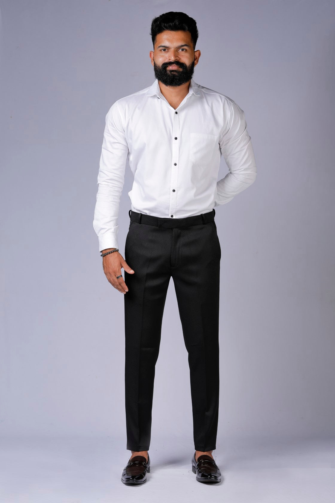 Formal/Casual Wear - Plain Smart Fit Pant Black