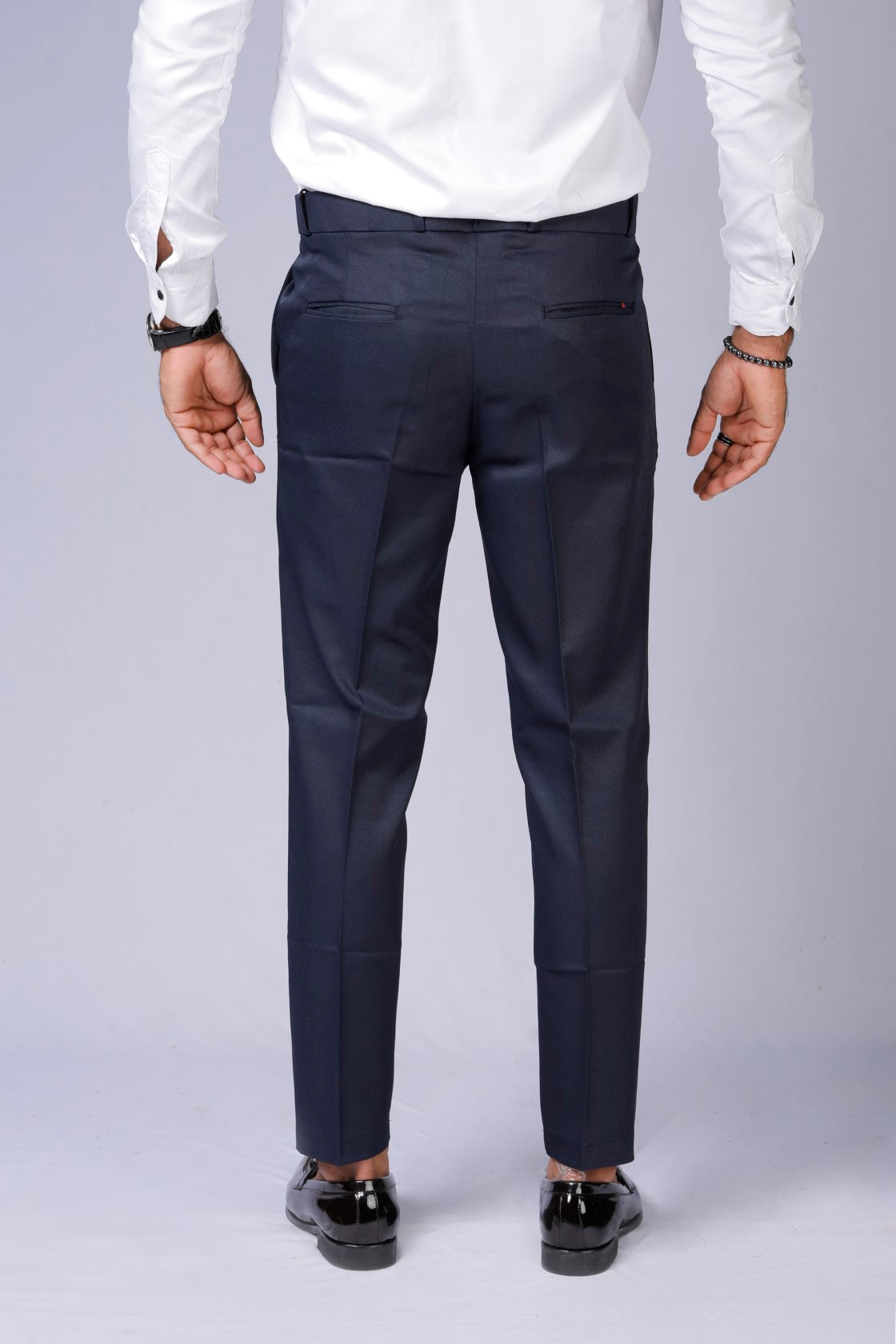Formal/Casual Wear - Plain Smart Fit Pant Navy Blue