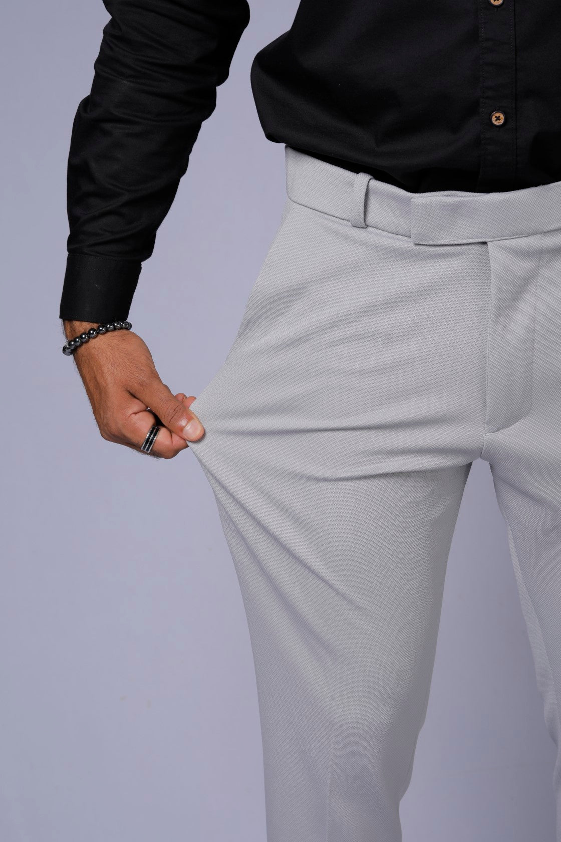 Formal/Casual Wear, Pnet Smart Fit Pant Light Grey