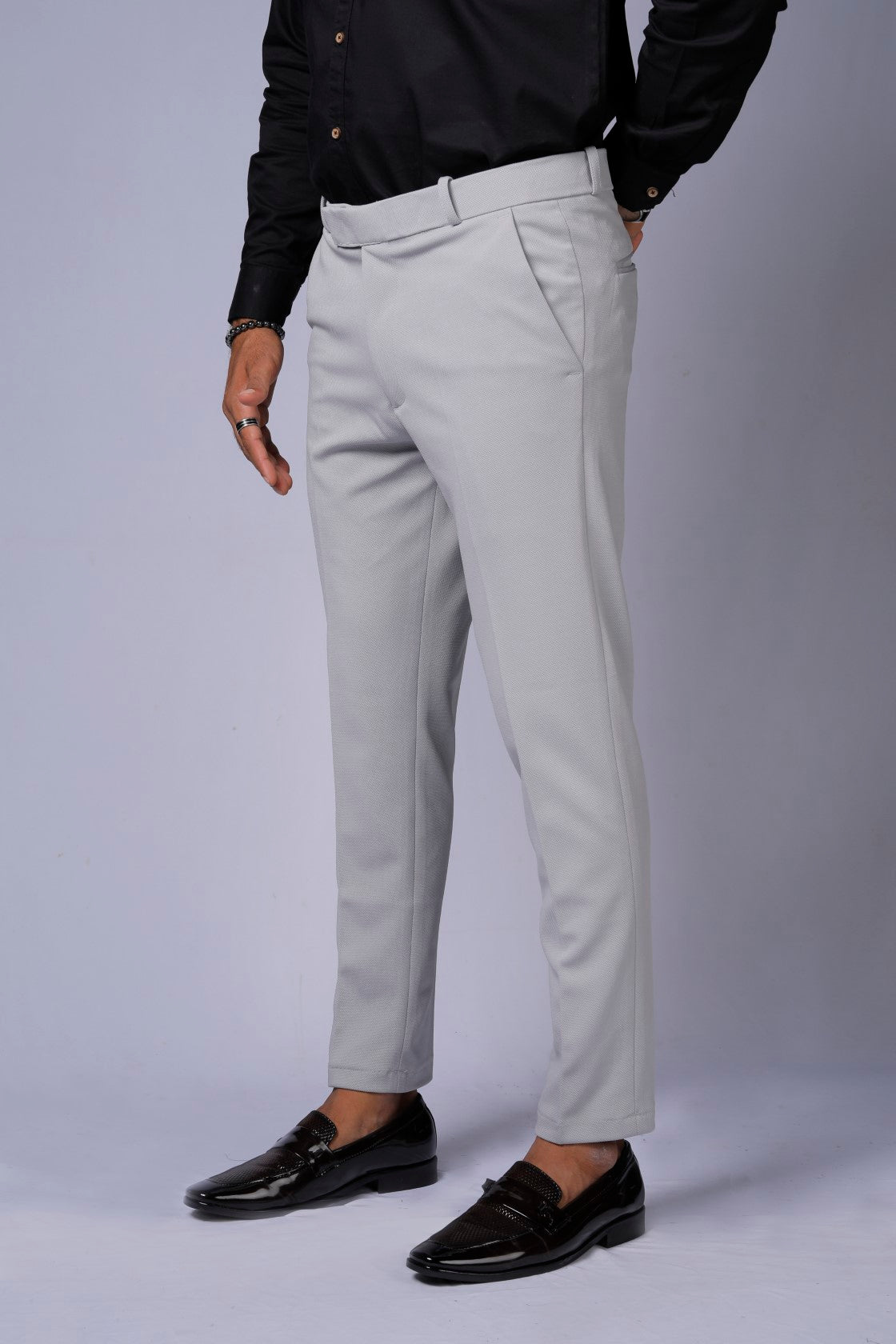 Formal/Casual Wear, Pnet Smart Fit Pant Light Grey