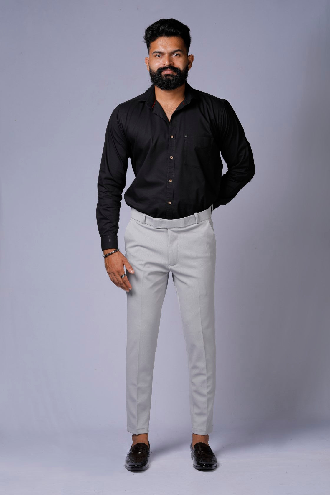 Formal/Casual Wear, Pnet Smart Fit Pant Light Grey