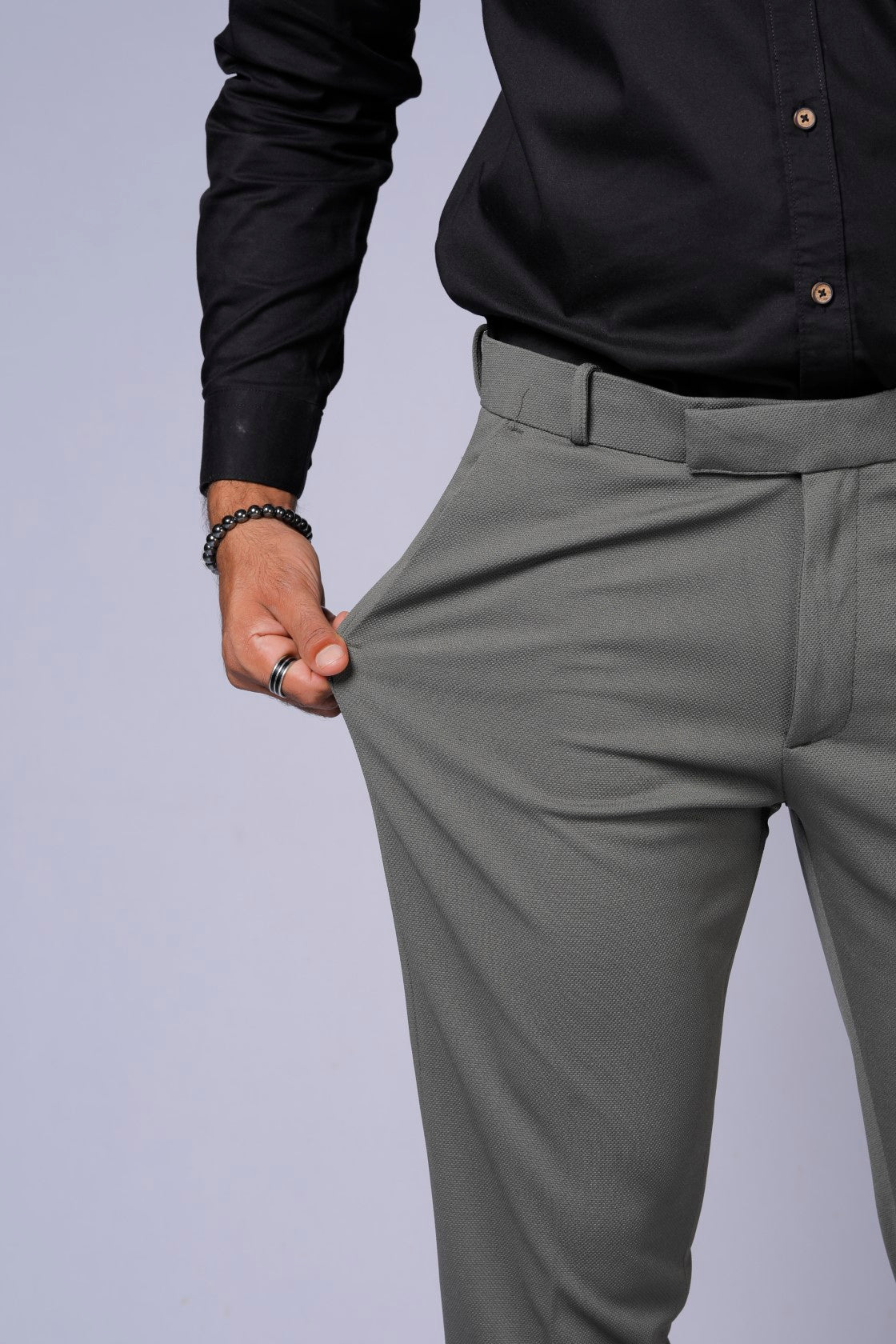 Formal/Casual Wear, Pnet Smart Fit Pant Dark Grey